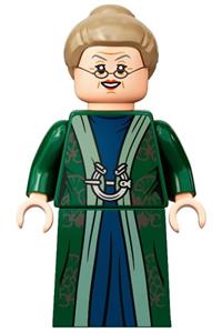 Professor Minerva McGonagall - Minerva McGonagall wearing a dark green robe and dark tan hair, portraying a professor - hp293