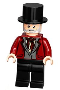 Wizard - HP Wizarding World Male, Black Top Hat, Dark Red Suit, Black Legs hp301