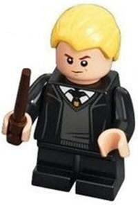 Draco Malfoy Minifigure - Draco Malfoy wearing a Hogwarts robe - hp321