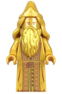 Albus Dumbledore Minifigure - Albus Dumbledore minifigure in 20th Anniversary Pearl Gold - hp322