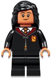 Parvati Patil Minifigure - Parvati Patil in Gryffindor robe with clasped, wearing black medium legs - hp334