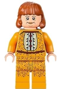Molly Weasley Minifigure - Molly Weasley wearing a bright light orange outfit - hp340