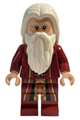 Albus Dumbledore, dark red robe, white hair - hp354