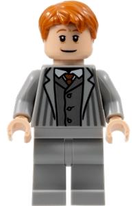 Arthur Weasley Minifigure - Arthur Weasley in a light bluish gray suit - hp359