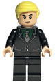Draco Malfoy, black suit, Slytherin tie - hp385