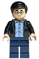 Harry Potter minifigure wearing a black jacket in the Epilogue scene - hp387