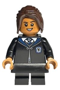 Ravenclaw Student, Black Skirt and Short Legs with Dark Bluish Gray Stripes hp391