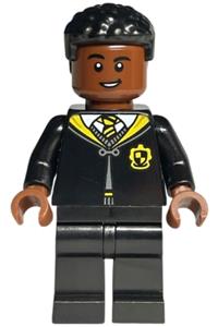 Hufflepuff Student Minifigure - A Hufflepuff student with black legs - hp393