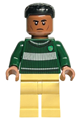 Blaise Zabini wearing a dark green Slytherin Quidditch sweater with tan legs - hp401