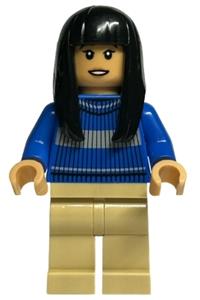 Cho Chang - blue Ravenclaw quidditch sweater, tan legs hp402