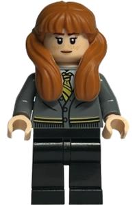 Susan Bones Minifigure - Susan Bones wearing a Hufflepuff cardigan sweater - hp406