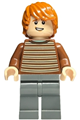 Ron Weasley wearing a reddish brown striped sweater - hp436