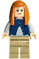 Ginny Weasley wearing a dark blue cardigan vest - hp437