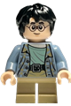 Harry Potter - sand blue jacket, dark tan short legs, broken glasses - hp449