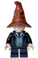Harry Potter - Hogwarts Robe, Black Tie and Short Legs, Reddish Brown Sorting Hat - hp466