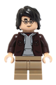 Harry Potter - dark brown open jacket, dark tan medium legs - hp467