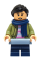 Cho Chang wearing an olive green jacket and dark blue medium legs - hp469