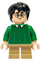 Harry Potter wearing a green sweater, dark tan short legs - hp475