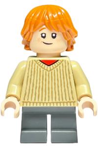 Ron Weasley Minifigure - Ron Weasley wearing a tan sweater - hp482