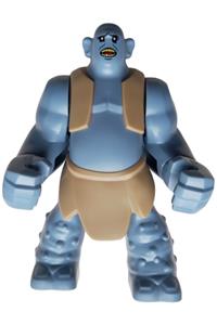 Mountain Troll Minifigure - Mountain troll wearing a dark tan vest and loincloth - hp489