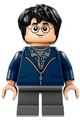 Harry Potter wearing a dark blue hoodie with dark bluish gray short legs - hp495