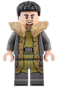 Viktor Krum Minifigure - Viktor Krum wearing a fur coat with collar - hp498