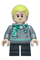 Draco Malfoy wearing a Slytherin sweater and scarf with black short legs - hp520