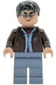 Harry Potter wearing a dark brown open jacket, sand blue legs, and bright pink Stinging Jinx face - hp528