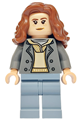 Hermione Granger wearing a dark bluish gray jacket over a tan hoodie with sand blue legs - hp530