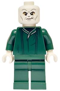 Lord Voldemort Minifigure - Lord Voldemort wearing a dark green robe - hp531