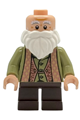 Professor Filius Flitwick wearing an olive green suit and dark brown short legs - hp536