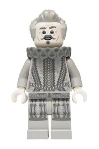Nearly Headless Nick Minifigure - Nearly Headless Nick wearing a dark bluish gray neck ruff - hp562
