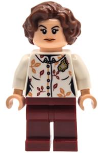 Petunia Dursley Minifigure - Petunia Dursley wearing a white blouse with necklace - hp567