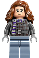 Hermione Granger wearing a dark bluish gray jacket with a scarf - hp588