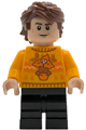 Cedric Diggory wearing a bright light orange holiday sweater and black medium legs - hp596
