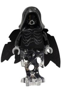 Dementor Minifigure - Dementor with black cape and black head featuring eye holes - hp602
