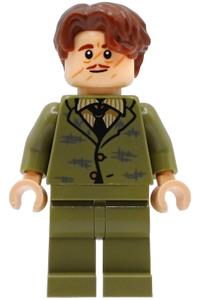 Professor Remus Lupin Minifigure - Professor Remus Lupin wearing an olive green suit - hp603
