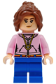 Hermione Granger wearing a bright pink hoodie and a time turner necklace - hp606