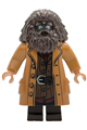 Rubeus Hagrid with a medium nougat topcoat with buttons and goggles - hp613