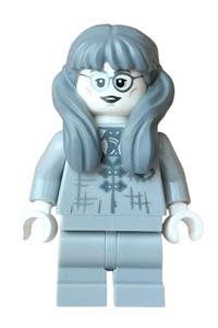 Moaning Myrtle Minifigure - Moaning Myrtle wearing a light bluish gray robe and silver glasses - hp618