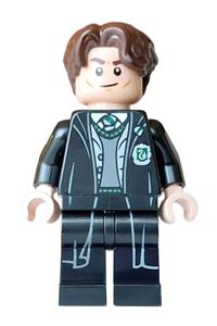 Tom Riddle Minifigure - Tom Riddle - Slytherin Robe Open, Light Bluish Gray Vest, Dark Bluish Gray Sweater - hp620
