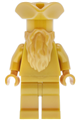 Statue of the Ministry of Magic wearing a pirate hat with a gold monochrome beard - hp646