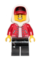 Jack Davids with red Jacket with cap and hood - hs001