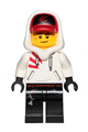 Jack Davids with white hoodie with cap and hood - hs009