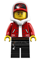 Jack Davids with red Jacket with cap and hood - hs018