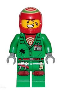 Douglas Elton / El Fuego Minifigure - Douglas Elton / El Fuego with coveralls with helmet - hs041