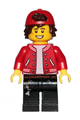 Jack Davids with red Jacket with backwards cap - hs052