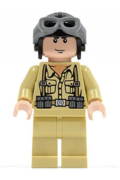 iaj003 LEGO-INDIANA JONES Minifig-soldato tedesco 1 