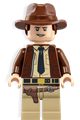 Indiana Jones - dark brown jacket, black tie, reddish brown dual molded hat with hair, light nougat hands - iaj046