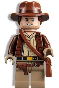 Indiana Jones - dark brown jacket, reddish brown dual molded hat with hair, dark tan hands iaj049